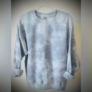 Ice dyed tie dye crewneck sweatshirt